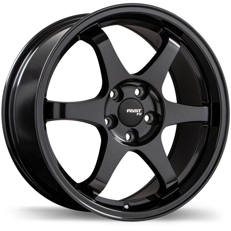 Fast Wheels - FC09 - Gunmetal - Metallic Gunmetal - 17" x 8", 40 Offset, 5x112 (Bolt Pattern), 72.6mm HUB