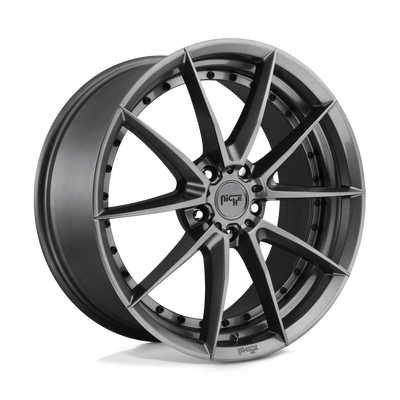 Niche - M197 SECTOR - Gunmetal - GLOSS ANTHRACITE - 20" x 10.5", 40 Offset, 5x112 (Bolt Pattern), 66.6mm HUB
