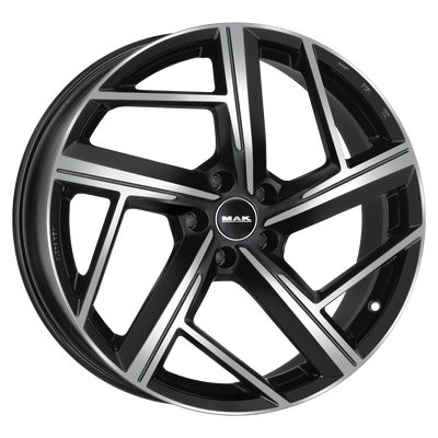 Mak Wheels - QVATTRO - Black - BLACK MIRROR - 20" x 9", 42 Offset, 5x112 (Bolt Pattern), 57.1mm HUB