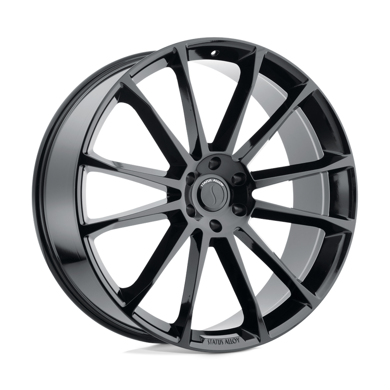Status Wheels - GOLIATH - Black - Gloss Black - 24" x 9.5", 30 Offset, 5x114.3 (Bolt Pattern), 76.1mm HUB
