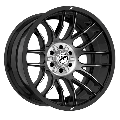 XF Off-Road - XF-232 - Black - Titanium Dark Tint - 20" x 10", -12 Offset, 8x165.1/170 (Bolt pattern), 125.2mm HUB