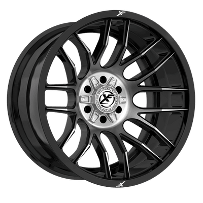 XF Off-Road - XF-232 - Black - Titanium Dark Tint - 20" x 10", -12 Offset, 6x135/139.7 (Bolt pattern), 106.4mm HUB