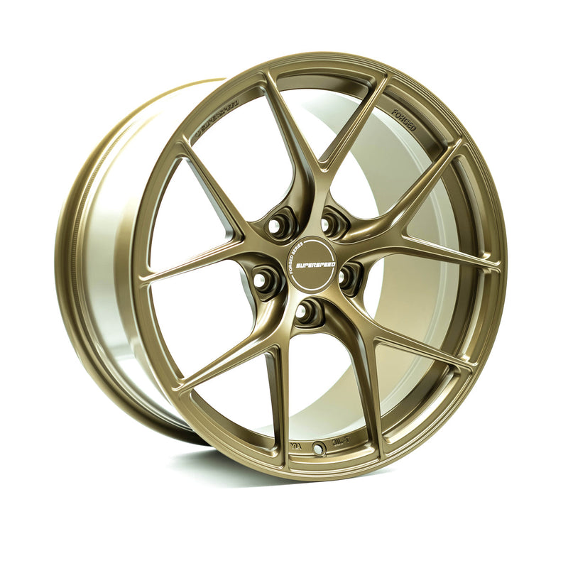 Superspeed - PF05RR - Bronze - Satin Bronze - 18" x 9.5", 42 Offset, 5x120 (Bolt Pattern), 64mm HUB