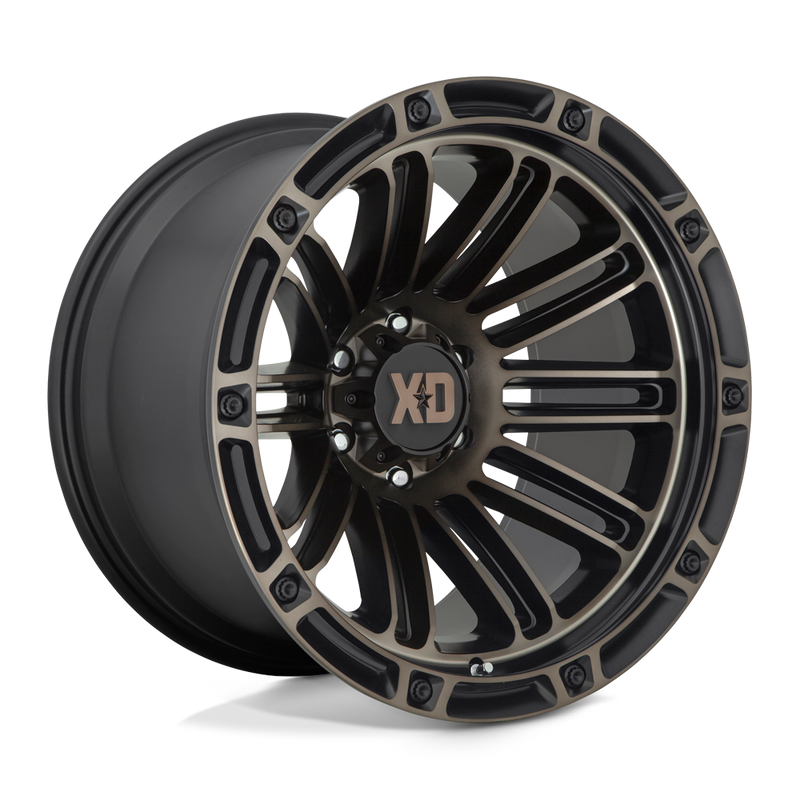 XD Series - XD846 DOUBLE DEUCE - Black - SATIN BLACK WITH DARK TINT - 20" x 12", -44 Offset, 8x165.1 (Bolt Pattern), 125.1mm HUB