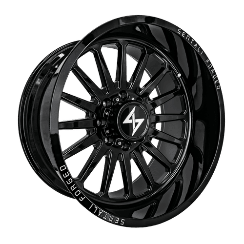 Sentali - Forged SF-2 - Black - Gloss Black - 26" x 16", -99 Offset, 5x127 (Bolt pattern), 71.5mm HUB