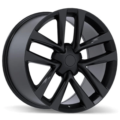 Replika - R264 - Black - Satin Black - 19" x 9.5", 45 Offset, 5x114.3 (Bolt pattern), 64.10mm HUB