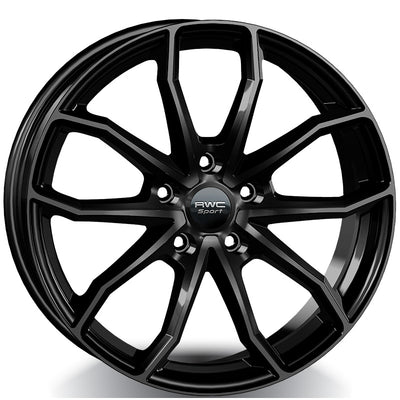 RWC - MHK395X - Black - BLACK - 18" x 7.5", 42 Offset, 5x114.3 (Bolt Pattern), 67.1mm HUB