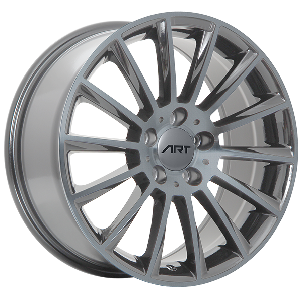 ART - Replica 92 - Gunmetal - Gunmetal - 17" x 8", 42 Offset, 5x112 (Bolt Pattern), 66.6mm HUB