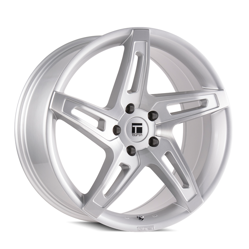 Touren - TF04 - Silver - BRUSHED SILVER - 20" x 10", 40 Offset, 5x114.3 (Bolt Pattern), 72.6mm HUB