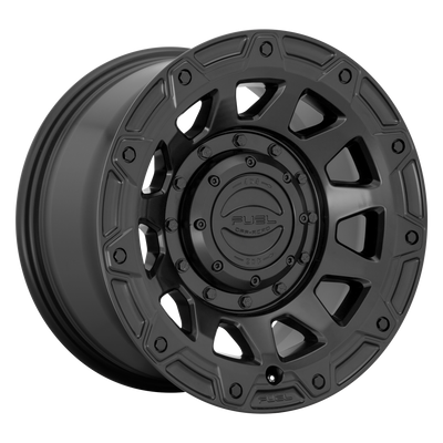Fuel - D729 TRACKER - Black - SATIN BLACK - 17" x 9", -12 Offset, 5x114.3/127 (Bolt Pattern), 78.1mm HUB