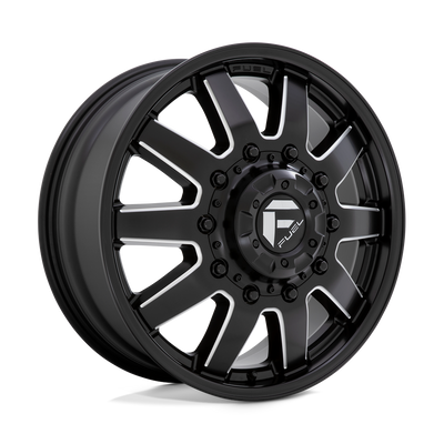 Fuel - D538 MAVERICK - Black - MATTE BLACK MILLED - 20" x 8.25", 122 Offset, 8x170 (Bolt Pattern), 125.1mm HUB