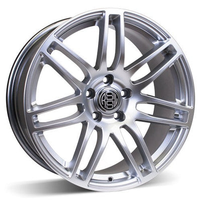 RSSW - Bold - Silver - Hyper silver - 19" x 8.5", 33 Offset, 5x112 (Bolt Pattern), 66.6mm HUB