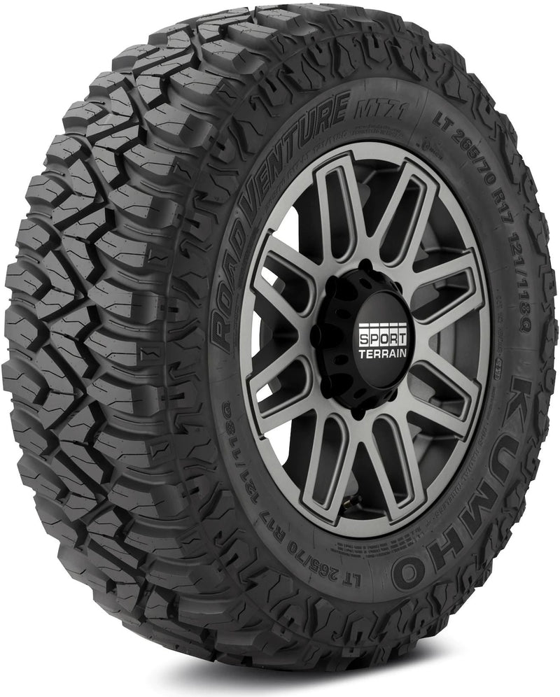 Kumho Tires - Road Venture MT71 - LT265/70R17 6/C 121Q BSW