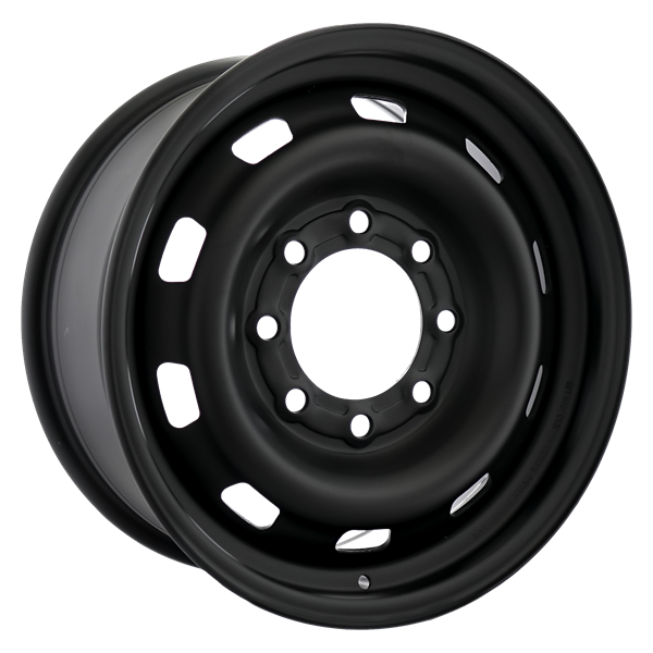 Envy Wheels - NX4 STEEL WHEEL - Black - FLAT BLACK - 17" x 7.5", 43 Offset, 8x180 (Bolt Pattern), 124.1mm HUB