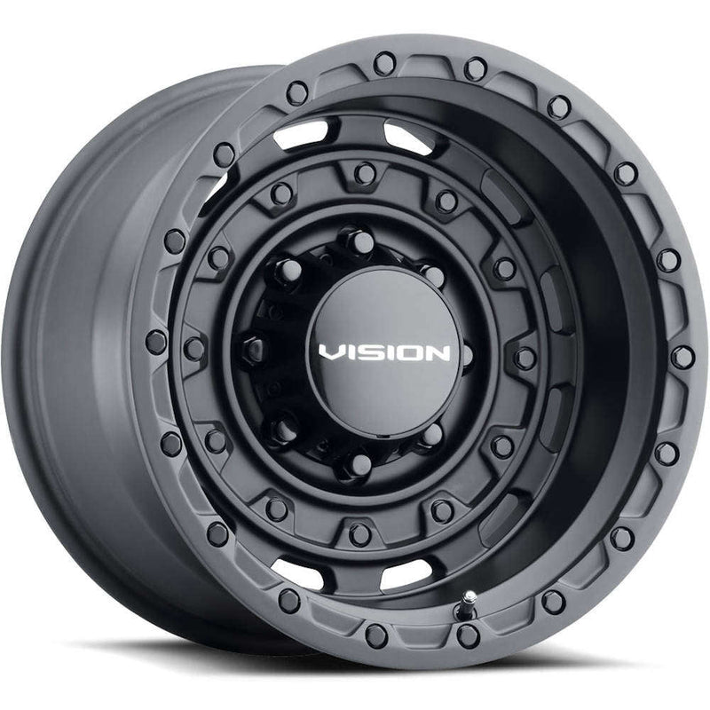 Vision Wheel Off-Road - 403 TACTICAL - Black - SATIN BLACK - 20" x 9.5", -18 Offset, 8x180 (Bolt Pattern), 124.2mm HUB