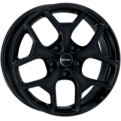 Mak Wheels - LIBERTY - Black - GLOSS BLACK - 17" x 7.5", 39 Offset, 5x110 (Bolt Pattern), 65.1mm HUB