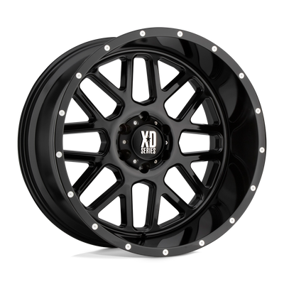 XD Series - XD820 GRENADE - Black - GLOSS BLACK - 20" x 9", 0 Offset, 6x139.7 (Bolt Pattern), 106.1mm HUB