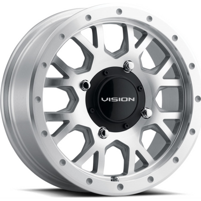 Vision Wheel ATV - GV8 INVADER - Polished - MACHINED - 15" x 6", 12 Offset, 4x156 (Bolt Pattern), 131.1mm HUB