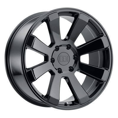 Level 8 - ENFORCER - Black - Gloss Black - 17" x 8.5", 12 Offset, 6x139.7 (Bolt Pattern), 112.1mm HUB