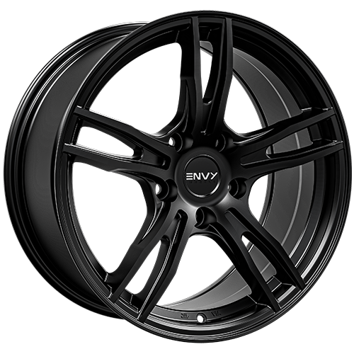 Envy Wheels - EV-5 - Black - Satin Black - 17" x 7", 35 Offset, 5x105 (Bolt Pattern), 56.5mm HUB