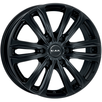 Mak Wheels - SAFARI6 - Black - GLOSS BLACK - 20" x 8.5", 20 Offset, 6x139.7 (Bolt Pattern), 106.1mm HUB