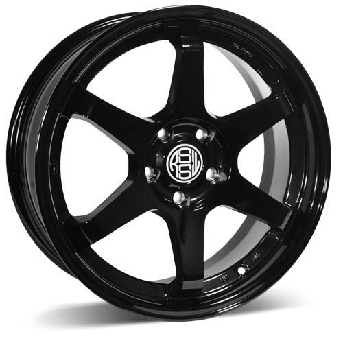 RSSW - Rival - Black - Gloss Black - 17" x 7", 35 Offset, 5x114.3 (Bolt Pattern), 67.1mm HUB