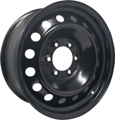 DTD - Steel - Black - Gloss Black - 16" x 6.5", 28 Offset, 6x139.7 (Bolt pattern), 106.1mm HUB