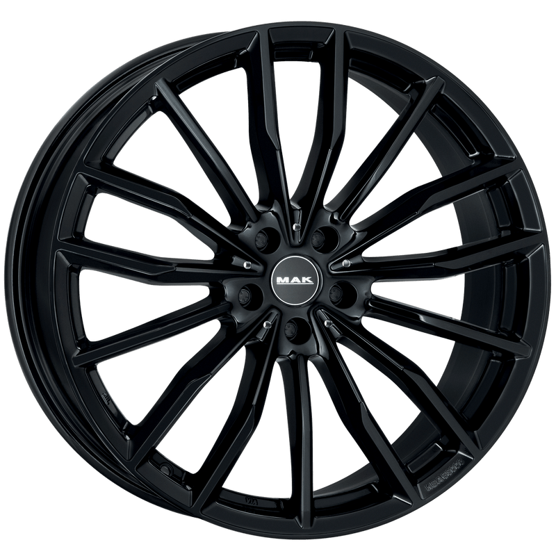 Mak Wheels - RAPP - Black - GLOSS BLACK - 20" x 9", 35 Offset, 5x112 (Bolt Pattern), 66.6mm HUB