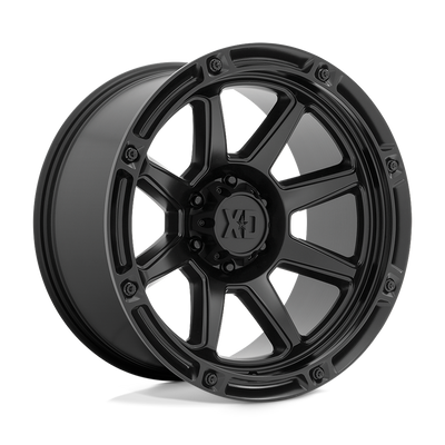 XD Series - XD863 - Black - SATIN BLACK - 20" x 12", -44 Offset, 6x139.7 (Bolt Pattern), 106.1mm HUB