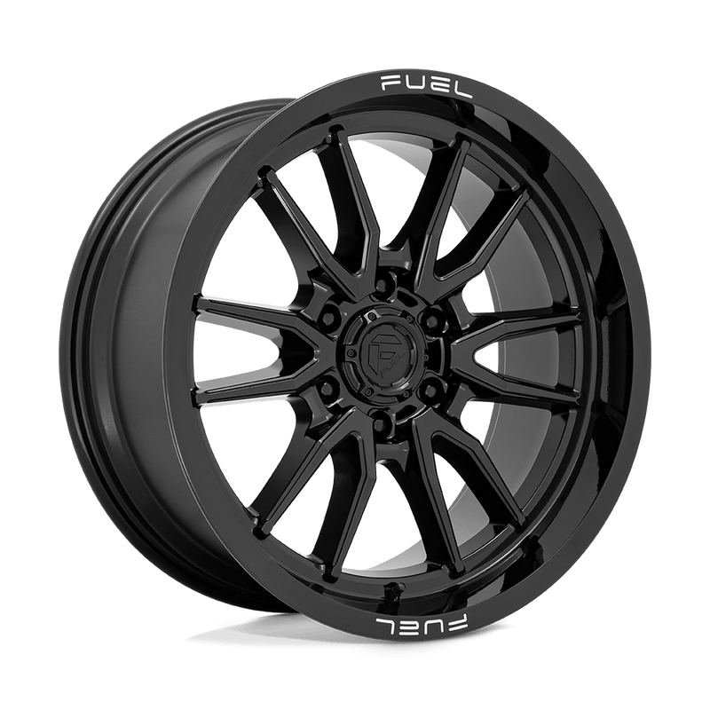 Fuel - D760 CLASH - Black - GLOSS BLACK - 20" x 9", 1 Offset, 6x139.7 (Bolt Pattern), 106.1mm HUB