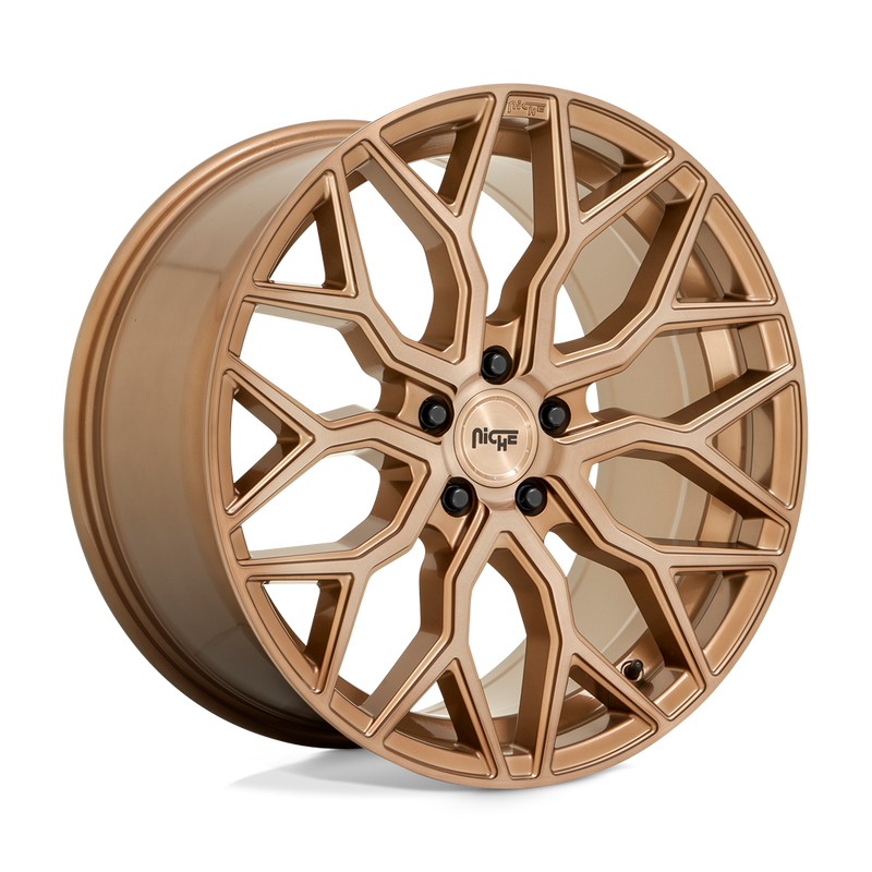 Niche - M263 MAZZANTI - Bronze - BRONZE BRUSHED - 22" x 10", 30 Offset, 5x120 (Bolt Pattern), 74.1mm HUB