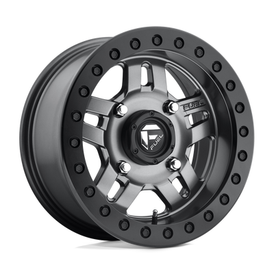 Fuel UTV - D918 ANZA BEADLOCK - Gunmetal - MATTE GUN METAL - 15" x 7", 13 Offset, 4x137 (Bolt Pattern), 110.1mm HUB