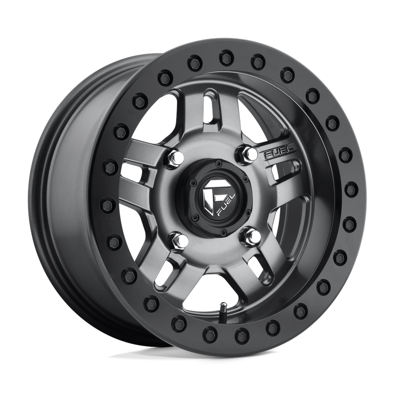Fuel UTV - D918 ANZA BEADLOCK - Gunmetal - MATTE GUN METAL - 15" x 7", 13 Offset, 4x137 (Bolt Pattern), 110.1mm HUB