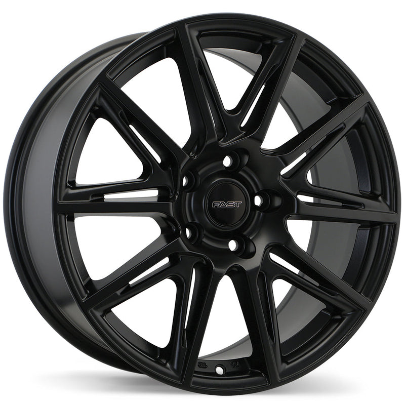 Fast Wheels - Switch - Black - Satin Black - 18" x 8", 40 Offset, 5x114.3 (Bolt Pattern), 56.1mm HUB