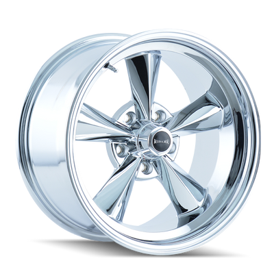 Ridler - 675 - Chrome - CHROME - 15" x 8", -12 Offset, 5x120.65 (Bolt Pattern), 83.8mm HUB