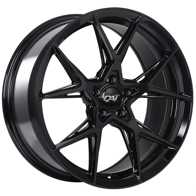 Dai Alloys - Gravity - Black - Gloss Black - 18" x 8", 42 Offset, 5x114.3 (Bolt Pattern), 73.1mm HUB