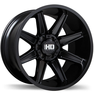 Fast HD - HAVOK - Black - Satin Black - 20" x 12", -44 Offset, 6x135/139.7 (Bolt Pattern), 95.1mm HUB