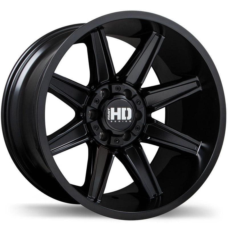 Fast HD - HAVOK - Black - Satin Black - 20" x 12", -44 Offset, 6x135/139.7 (Bolt Pattern), 95.1mm HUB