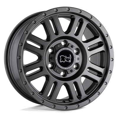 Black Rhino - YELLOWSTONE - Gunmetal - MATTE GUNMETAL - 18" x 8", 48 Offset, 5x130 (Bolt Pattern), 78.1mm HUB