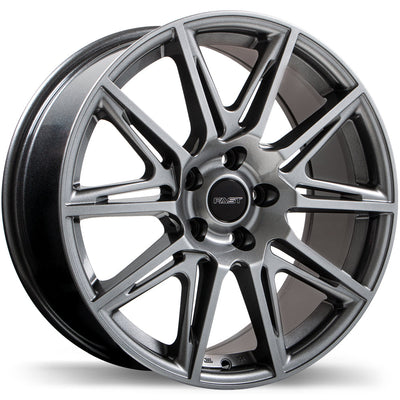 Fast Wheels - Switch - Grey - Titanium - 18" x 8", 35 Offset, 5x114.3 (Bolt Pattern), 66.1mm HUB
