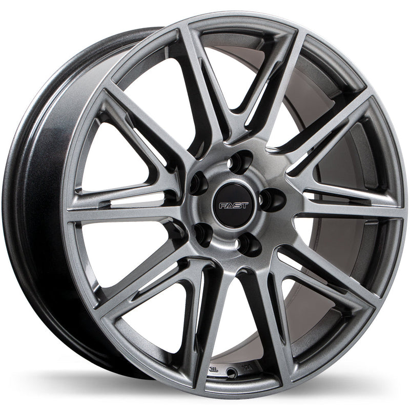 Fast Wheels - Switch - Grey - Titanium - 18" x 8", 35 Offset, 5x114.3 (Bolt Pattern), 66.1mm HUB