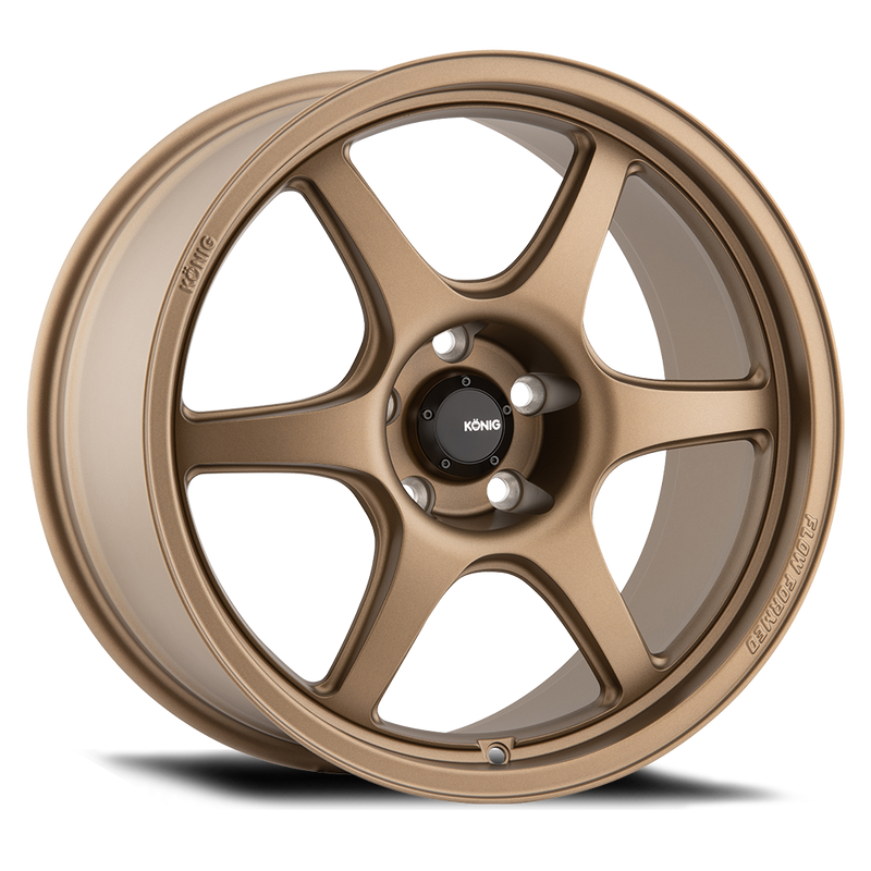 Konig - Hexaform - Bronze - Matte Bronze - 17" x 9", 45 Offset, 4x100 (Bolt Pattern), 73.1mm HUB