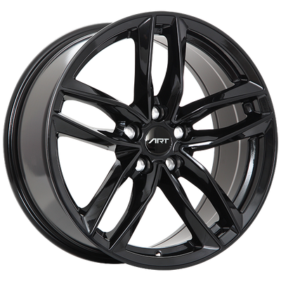 ART - Replica 36 - Black - Gloss Black - 18" x 8", 35 Offset, 5x112 (Bolt Pattern), 66.5mm HUB