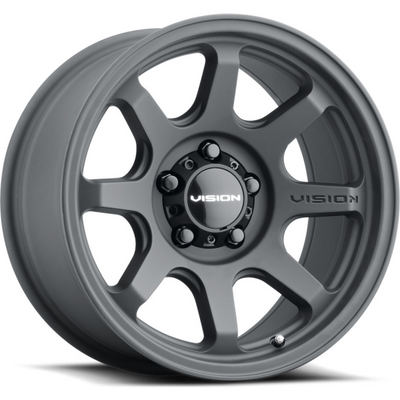 Vision Wheel ATV - 351 2021 - Black - SATIN BLACK - 15" x 7", 13 Offset, 4x136 (Bolt Pattern), 94mm HUB