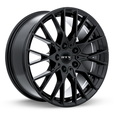 RTX Wheels - Beyreuth - Black - Gloss Black - 18" x 8", 38 Offset, 5x120 (Bolt Pattern), 72.6mm HUB