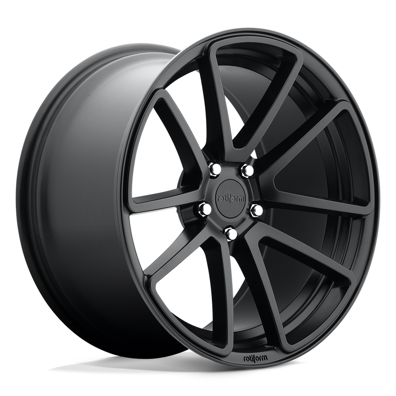 Rotiform - R122 SPF - Black - Matte Black - 19" x 8.5", 45 Offset, 5x112 (Bolt Pattern), 66.6mm HUB