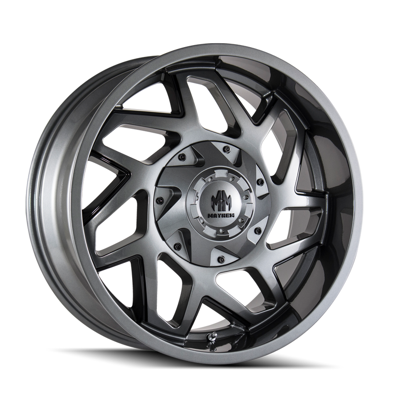 Mayhem - HATCHET - Gunmetal - GLOSS GUNMETAL WITH BLACK - 20" x 9", 0 Offset, 6x135/139.7 (Bolt Pattern), 106mm HUB