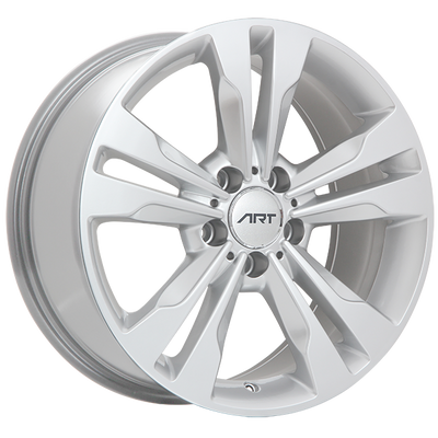 ART - Replica 43 - Silver - Silver - 17" x 8", 45 Offset, 5x112 (Bolt Pattern), 66.6mm HUB
