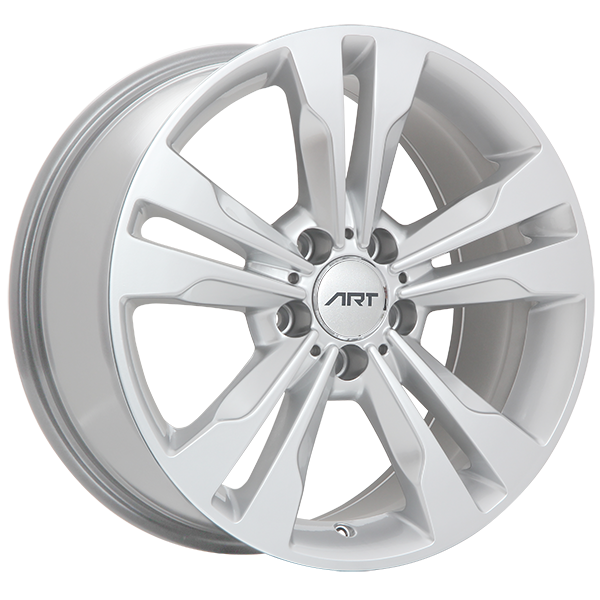 ART - Replica 43 - Silver - Silver - 17" x 8", 45 Offset, 5x112 (Bolt Pattern), 66.6mm HUB
