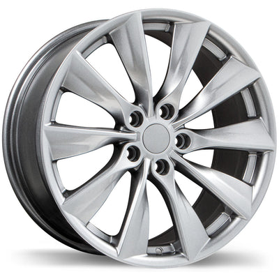 Replika - R241 - Silver - Gloss Silver - 18" x 8.5", 40 Offset, 5x114.3 (Bolt Pattern), 70.1mm HUB